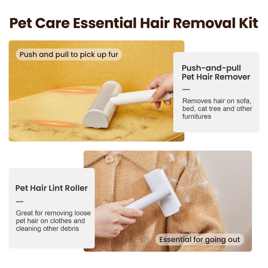 Pet Hair Removal Tool and Lint Roller Value Set