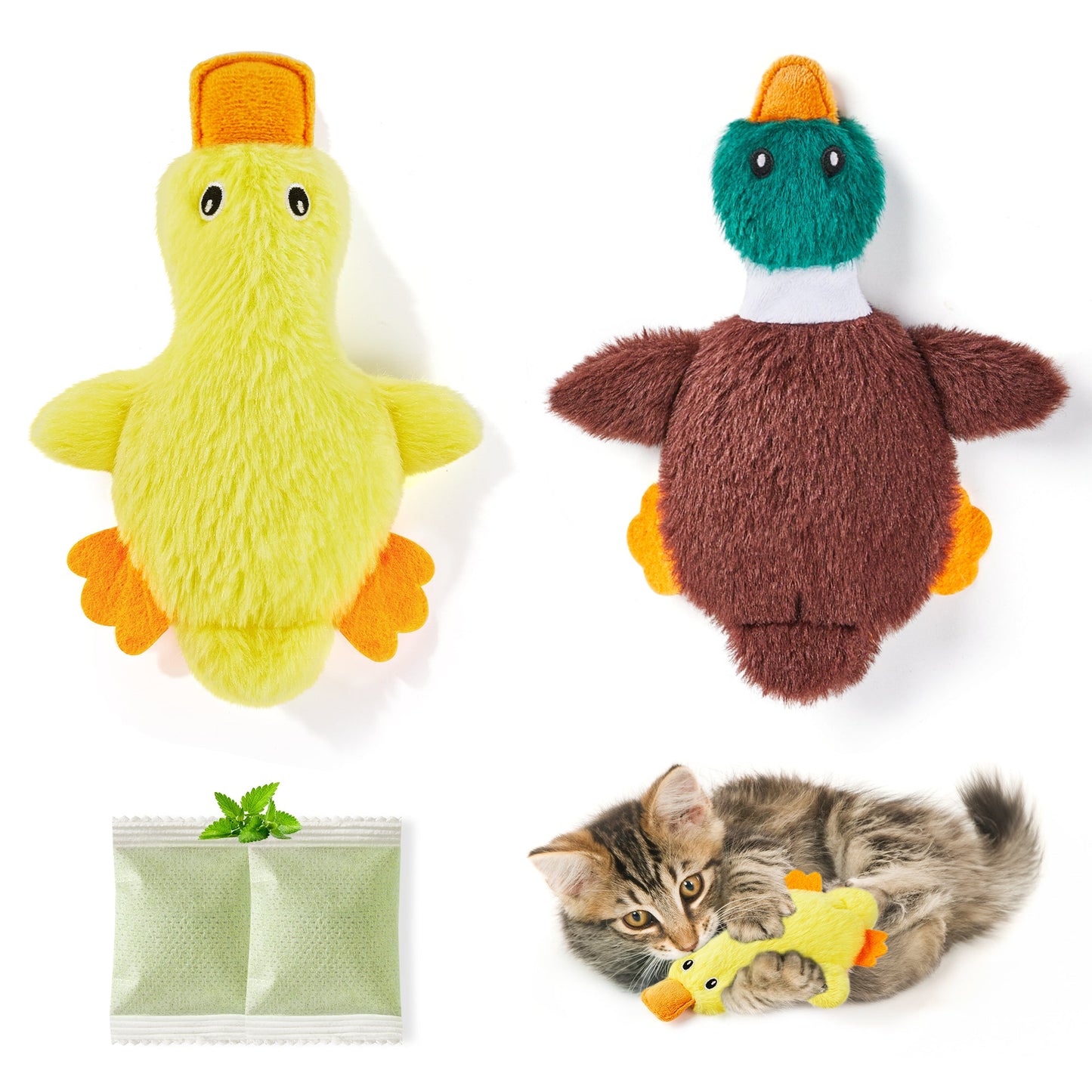 Potaroma Cat Toys Catnip Crinkly Sound 2 Packs