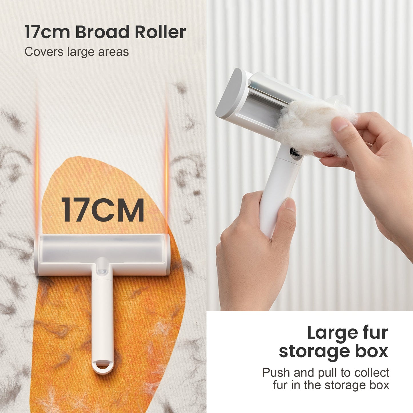 Pet Hair Removal Tool and Lint Roller Value Set