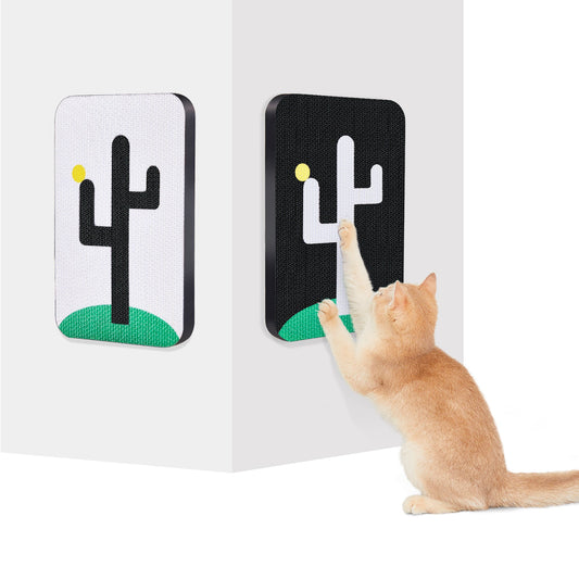 Potaroma Cat Scratcher Pads, 2 Pcs Cat Scratch Board Wall Mounted with Residue-Free Tape