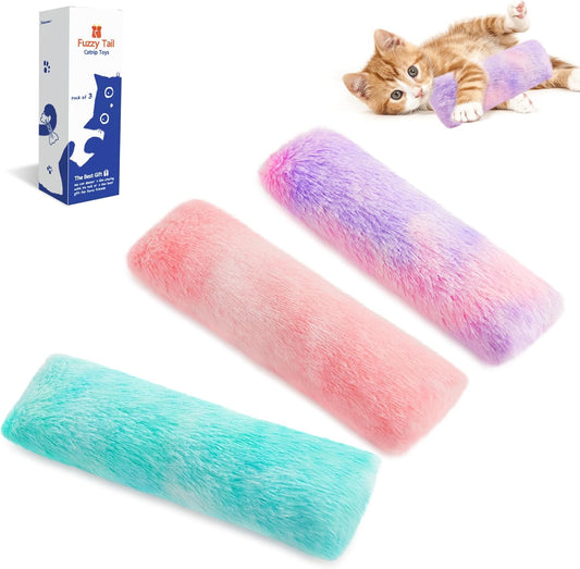 Potaroma Cat Toys Cat Pillows, Set of 3 Soft and Durable Cat Crinkle Sound Catnip Toys