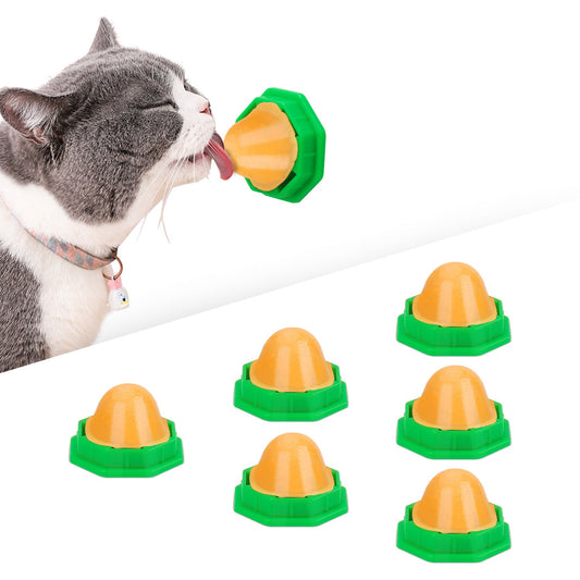 Potaroma 6 Pack Cat Energy Ball Toys, Catnip Lick Balls