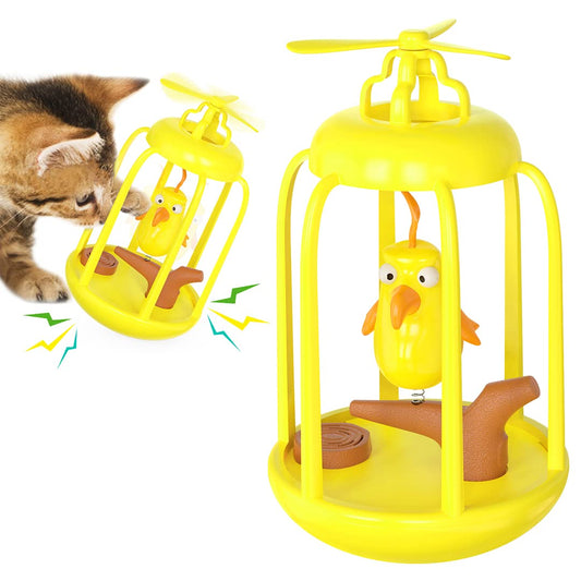 Potaroma Cat Bird Cage Squeaky Toy