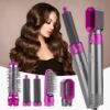 5-in-1 Hot Air Styler & Hair Dryer Brush – Ionic Ceramic Styling Tool for Frizz-Free Blowouts