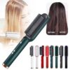 Electric Hair Straightening Comb Brush-909 | 2-in-1 Styler & Straightener with Ionic Technology & Adjustable Heat